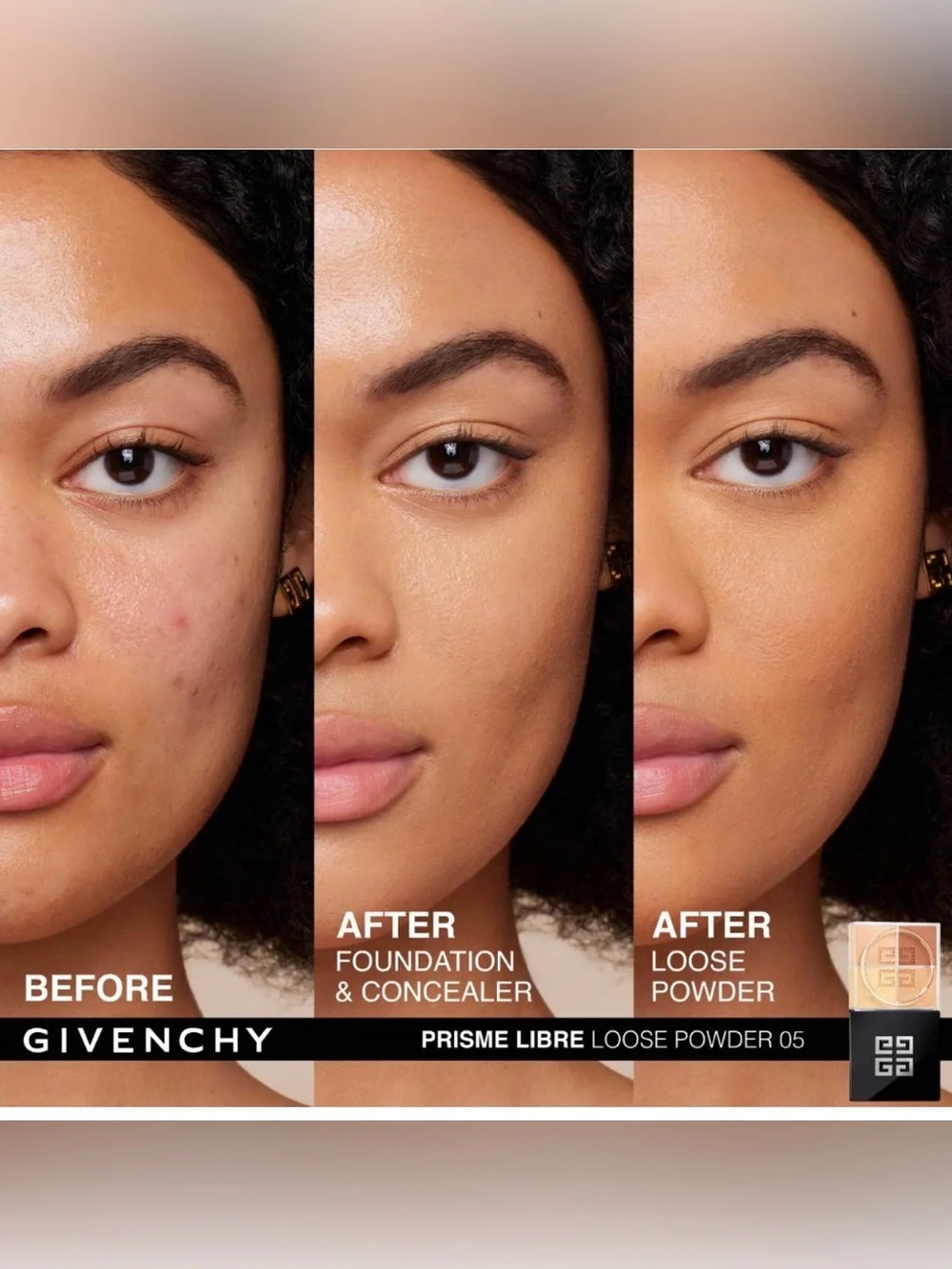 Givenchy Prisme Libre Color Correcting Setting Powder Shade 5 Popeline Mimosa